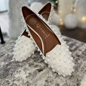 Jeffrey Campbell Skulltini Flats Size 10M
